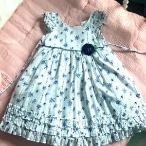 Ruffled flower toddler dress.